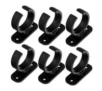 Mikinona 6pcs Plastic Mic Clamp for Desktop Microphone Stand Tabletop Mic Stand Mount Clip for Condenser Microphone