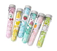 Mikinona 6PCS Portable Disposable Soap Sheets Random Pattern Mini Soap Flakes for Hand Washing Travel Convenient Outdoor Use
