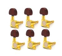 Mikinona 6pcs Replacement Guitar Tuning Pegs Acoustic Guitar Accessories Locking Tuners Oval Shape for Electric and Wooden