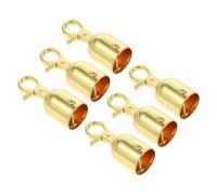 Mikinona 6pcs Rope End Fixer with Hook for Crowd Control Stanchion Barrier Posts, Zinc Alloy Material, Secure Rope Fixation, Quick Installation, Suitable for Queue Divider and Safety