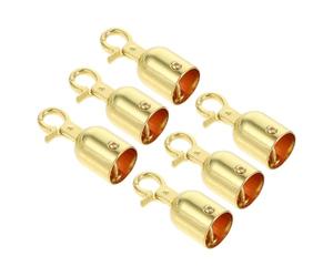 Mikinona 6pcs Rope End Fixer with Hook for Crowd Control Stanchion Barrier Posts, Zinc Alloy Material, Secure Rope Fixation, Quick Installation, Suitable for Queue Divider and Safety