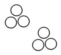 Mikinona 6pcs Rubber Cushion Pad for Crystal Singing Bowl Sound Bowl Pad for Buddhist Meditation Using