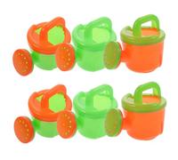 Mikinona 6pcs Small Watering Cans for Ergonomic Handle Gardening Tools with Delicate Water Flow Non Fading Colors Bath for Indoor Outdoor Plant Watering Random Color