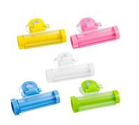 Mikinona 6pcs Suction Cup Toothpaste Rolling Squeezer Multifunctional Manual Extruder for Facial Cleanser Tubes Bathroom Organizer Random Colors Random Color
