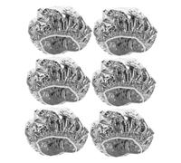 Mikinona 6pcs Thermal Hair Mask Caps for Deep Conditioning Amp Dyeing Breathable Tin Foil Heat Caps with Elastic Bands Portable Non-electric Hair Steamer Hats