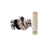 Mikinona 6pcs Trumpet Repair Parts Set with Spring Essential Cap Accessories for Precision Key Functionality Lightweight and Portable for Easy Maintenance and Replacement