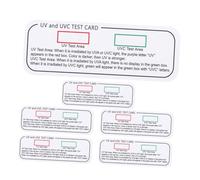Mikinona 6pcs UV Indicator Card PVC UV Light Intensity Tester for Uvc Wavelength Measurement Laboratory Factory Use