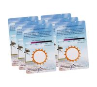 Mikinona 6Pcs UV Testing Cards for Reptile Terrarium Uvc Rays Detection Portable UV Identifying Strips Lightweight and Easy to Use