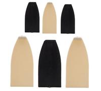 Mikinona 6pcs Violin and Cello Bow Tips Replacement Set with Plastic Fittings for String Instrument Repair and Violin Accessories, Including Black and White Bow Pads for Orchestral Use