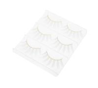 Mikinona 6pcs White Cosplay Eyelashes Kit for Makeup Natural Look False Lashes for Halloween and Themed Parties Lightweight Comfortable Design for Dramatic