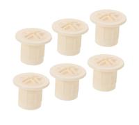 Mikinona 6pcs White Slide Screw Caps for Indoor Playgrounds Inner Diameter Plastic Covers with Smooth Surface for Safety Easy Installation and Secure Slide Fixing Accessories