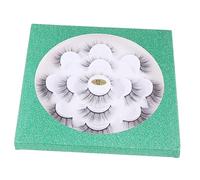 Mikinona 7pairs Natural Looking False Lashes Dense Makeup Eyelash Extension Manmade Fiber Lashes for Party Daily Life