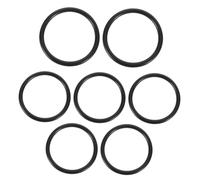 Mikinona 7pcs Music Bowl Gasket Vibration Bowl Ring for Crystal Gong Rubber Ring for Singing Mat