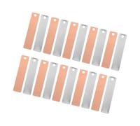 Mikinona 8 pairs Copper Zinc Anode for Fruit Battery DIY Science Experiment Materials Lightweight Compact Battery for Educational Crafts and Primary Making