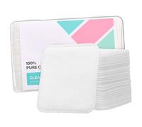Mikinona 80 Pcs Thick Three-layer Square Cotton Pads for Face Makeup Removal and Toner Application, Soft Cotton Squares Suitable for Daily Facial Skincare
