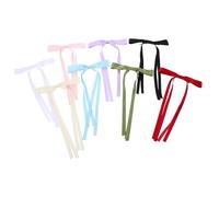 Mikinona 8pcs Adjustable Silk Ribbon Bow Hair Clips with Long Tassels for Women Teens Lightweight Metal Claw Duckbill Barrettes Secure Hold Hair Accessories for Festivals Christmas