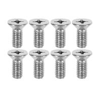 Mikinona 8Pcs Brake Rotor Mounting Bolts Stainless Steel Disc Brake Rotor Screws Kit Front Axle Retaining Screws Compatible with Honda Vehicles