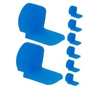 Mikinona 8pcs Clarinet Finger Rests Silicone Thumb Pads Oboe Instrument Supports Blue for Musicians Improving Playing Experience