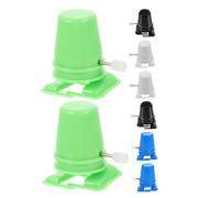 Mikinona 8pcs Clockwork Walking Robot Mechanisms DIY Movements Replacement Wind Up Robot Parts for Clay Handcraft Repair Kit