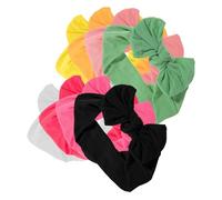 Mikinona 8pcs Elastic Hair Bands Fluffy Rabbit Ears Headband for Girls Accessories for Toddlers Hairband and Bow Headbands