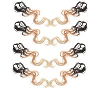 Mikinona 8pcs Lace Front Human Hair Wig with Dreadlock Hair Extensions Featuring Unique Threestrand Design and Soft Touch, for Daily Wear or Party, Made from High Temperature Wire Synthetic