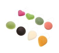 Mikinona 8pcs Makeup Removal Sponge Color Facial Exfoliating Sponges Skin Care Cleaning Puff for Gentle Makeup and Oil Removal present for All Skin Types Random Color