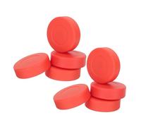 Mikinona 8pcs Matte Finish PVC Floor Hockey Pucks for Training and Practice Anti-glare Flat Design for Indoor and Outdoor Use Non-reflective Ground Hockey Pucks Suitable for Gym and Sports