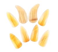 Mikinona 8pcs Medium Horn Guzheng Finger Nail Protectors Double Groove Guzheng Nail Covers Fingertip Protection for Accessories