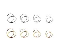 Mikinona 8pcs Metal Thumb Guitar Picks Finger Protectors for Acoustic Guitar with Ergonomic Design and Compact Size for Music Lovers and Beginners