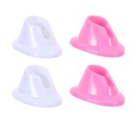 Mikinona 8pcs Nail Polish Display Rack Silicone Spill Storage Organizer Stand for Nail Salon Manicure and Fingernail Polish Bottle Holder