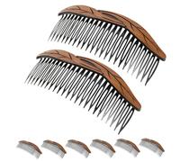 Mikinona 8pcs Plastic Hair Side Combs with Smooth Precision Teeth for Gentle Detangling and Strong Hold Portable Styling Accessories for Women and Compact Retro Design for Everyday Use