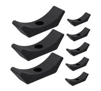 Mikinona 8pcs Portable Dumbbell Rack Stand Heavy Duty Barbell Storage System for Home Gym Durable PP Material Weight Rack Holds Various to Easy Assembly Space Saving Organizer