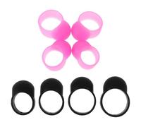 Mikinona 8Pcs Silicone Drumstick Tips Set Protectors for Handpan Tongue Drum and Lotus Handpan Drum Mute Tips Support Accessory for Silent Practice and Mini Sets