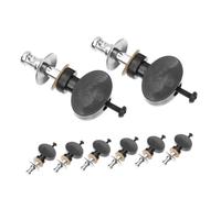 Mikinona 8pcs Ukulele String Tuning Pegs Metal Accessories Small Ukulele Tuner Pegs for Beginners and Advanced Players