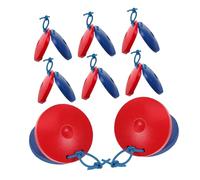 Mikinona 8pcs Wooden Finger Castanets Hand Percussion Instruments Early Childhood Musical for Family Fun Preschool Education for Rhythm Development and Music Education
