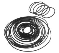 Mikinona 90pcs Assorted Cassette Player Belts Square Rubber Replacement for Recorder Maintenance Tape Drive Belts for Dvd Drives CD Video Devices and Cassette Recorders