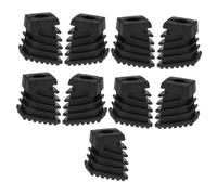 Mikinona 9pcs Drum Leather Foot Pads for Kick Pedal Soft Cushion Floor Rests for Drum Leg Stand Replacement for Drumming Practice and Percussion Instrument