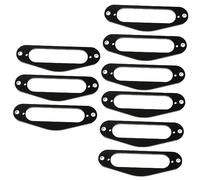 Mikinona 9pcs Guitar Pickup Frame for Single Coil Humbucker Black Mounting Ring for Electric Guitar Accessories Flat Style Pickup Ring