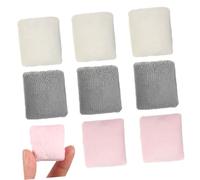 Mikinona 9pcs Miniature Plush Dollhouse Pillows for Desktop Decor Soft Realistic Doll Furniture Accessories in Pink Beige Gray for Bedroom Scenes and Miniature Sofa Styling