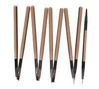 Mikinona 9pcs Nail Art Liner Brush Set for Intricate Designs Essential Nail Art Beginners Fine Detail Painting Pens
