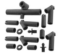 Mikinona 9PCS Plastic Kite Frame Connectors Set for Adults DIY Kite Repair and Assembly Angled and Straight Three Way Rod Connectors for Stable Flight at Beach and Park