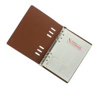 Mikinona A5 Pink Pu Ring Binder Notebook for Note Taking and Journals