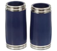 Mikinona Abs Dark Blue Clarinet Tuning Barrel Tube Pair, Small Pitch Clarinet Tube Part for Wind Instrument Sound Adjustment