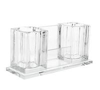 Mikinona Acrylic Microphone Stand Tabletop Storage Base Reusable Desktop Mic Holder for Office Use and Wireless Microphones
