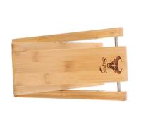 Mikinona Adjustable 4-Level Bamboo Solid Wood Guitar Footstool Classical Guitar Pedal Heightening Foot Rest for Musicians