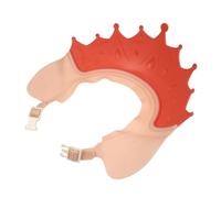 Mikinona Adjustable Baby Shower Hat Protects Eyes and Ears Red Hair Washing Shield Bathing Hat Made of Pp and TPE from Shampoo and Water Splash for Boys Infant Toddlers for Bath Time