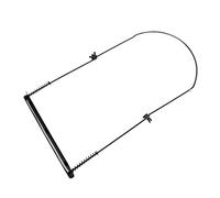 Mikinona Adjustable Black 24-hole Harmonica Neck Rack Stand for 10-hole and 16-hole Mouth Organs, Metal Harp Holder Support for Harmonica Performance and Playing