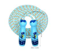 Mikinona Adjustable Dinosaur Print Jump Rope for Beginner, Waterproof Large Skipping Rope for Outdoor Fitness and Sports Training