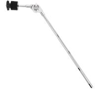 Mikinona Adjustable Drum Kit Clamp with Strong Metal Structure and Felt Padding, Silver Cymbal Arm Extension for Drum Set Boom Mounting Hardware, for Drumming Accessories