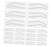 Mikinona Adjustable Eyebrow Stencils 24 Pairs Silicone Reusable Brow Mapping Stickers for Tinting and Microblading Mixed Design 12 Pairs/b/c Styles for Women Makeup